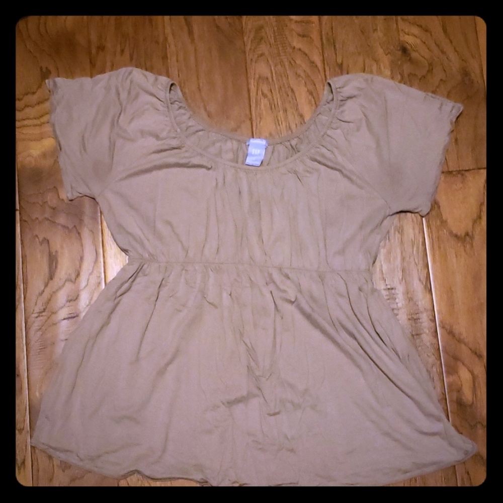 Beige Gap Maternity Top